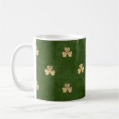 Elegant Green Gold Shamrock Koffiemok (Links)
