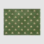 Elegant Green Gold Shamrock Tissuepapier (Voorkant)