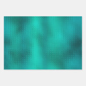 Elegant Green Gold Stripes Metallic Gift Inpakpapier Vel (Voorkant 3)