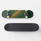 Elegant Green & Gold Unisex Skateboard (Horizontaal)