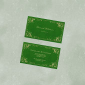 Elegant Green Gold  Visitekaartje