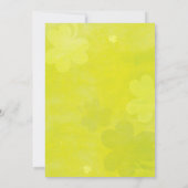 Elegant Green Irish Shamrocks Wedding Kaart (Achterkant)