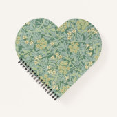 Elegant Green Jasmine Floral Pattern Notitieboek (Voorkant)