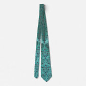 Elegant Green Jeweled look Mandala Stropdas (Achterkant)