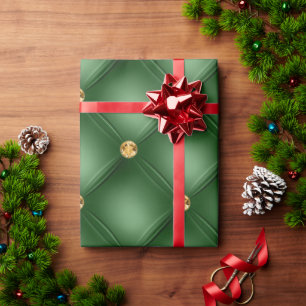 Elegant Green Jewels Bling Sparkle Chic Cadeaupapier