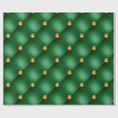 Elegant Green Jewels Bling Sparkle Chic Cadeaupapier (Vlak)