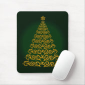 Elegant Green kerstboom-Muismat Muismat (Met muis)