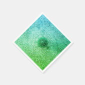 Elegant Green Lace Pattern Paper Napkins Servet (Hoek)