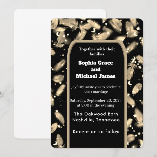 Elegant Green Leaves Natuur Design | Minimal Botan Kaart (Voorkant / Achterkant)