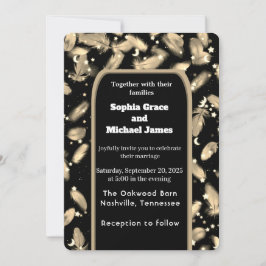 Elegant Green Leaves Natuur Design | Minimal Botan Kaart