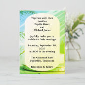 Elegant Green Leaves Natuur Design | Minimal Botan Kaart (Staand voorkant)