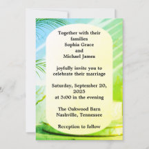 Elegant Green Leaves Natuur Design | Minimal Botan