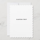 Elegant Green Leaves Shoots Minimalist Weddenschap Kaart (Achterkant)