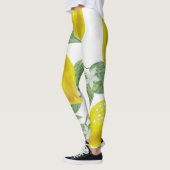 Elegant Green Leaves & Yellow Lemons | LEGGINGS (Links)
