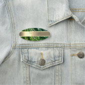 Elegant Green Leopard Print,Stripe, Pearls  Naamplaatje (In situ)