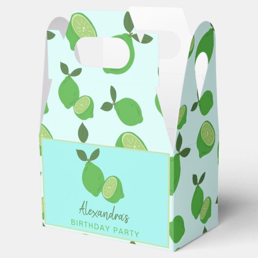 Elegant Green Limoen Party Bedankdoosjes (Geopend)