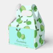 Elegant Green Limoen Party Bedankdoosjes (Voorkant Zijde)