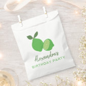 Elegant Green Limoen Party Bedankzakje (Geknipt)