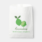 Elegant Green Limoen Party Bedankzakje (Voorkant)
