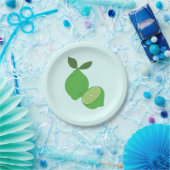 Elegant Green Limoen Party Papieren Bordje (Feest)