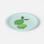 Elegant Green Limoen Party Papieren Bordje (Gekanteld)