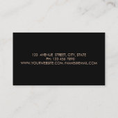 Elegant Green Lotus Confetti Visitekaartje (Achterkant)