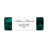 Elegant Green Marble Address Label (Voorkant)
