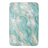 Elegant Green Marble Bathroom Rug Bath Mat (Voorkant Verticaal)