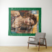 Elegant Green Math Congratulations Photo Graduate Wandkleed (In Situ (horizontaal))