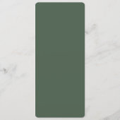 Elegant Green Menu Stripes (Achterkant)