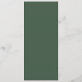 Elegant Green Menu Template (Achterkant)