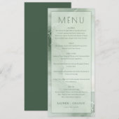 Elegant Green Menu Template (Voorkant / Achterkant)