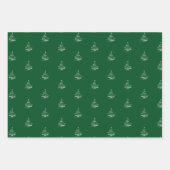 Elegant Green Merry Christmas Quote Gift Inpakpapier Vel (Voorkant 2)