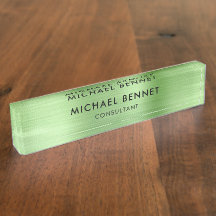 Elegant Green Metallic Professional Business