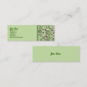 Elegant Green Mini Visitekaartje (Voorkant / Achterkant)
