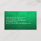 Elegant Green Modern Professional Visitekaartjes (Achterkant)