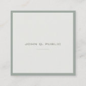 Elegant Green Modern Smart Design Sjabloon Vierkante Visitekaartje (Voorkant)