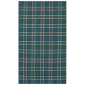 Elegant Green Navy Preppy Tartan Plaid Christmas Tafelkleed (Voorkant)