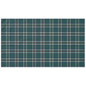 Elegant Green Navy Preppy Tartan Plaid Christmas Tafelkleed (Voorkant (Horizontaal))
