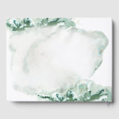 Elegant Green Ombre Marble Wedding Guestbook Gastenboek (Achterkant)
