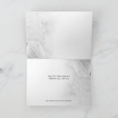 Elegant Green Ornament Festive Company Holiday Feestdagen Kaart (Binnen)