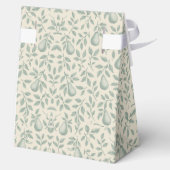 Elegant Green Pear Wedding Thank You Bedankdoosjes (Achterkant)