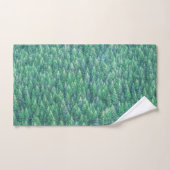 Elegant Green Pine Trees Artwork | Handdoekset Bad Handdoek (Handdoek)