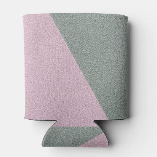 Elegant Green Pink Leather Monogram Blikjeskoeler (Achterkant)