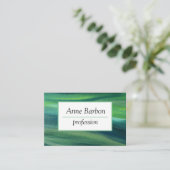 Elegant Green Professional Visitekaartje (Staand voorkant)