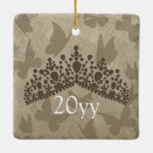 Elegant Green Quinceanera Keepomwille Ornament (Achterkant)