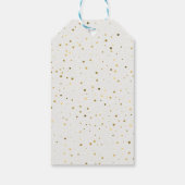 Elegant Green Ribbon Photo Christmas Cadeaulabel (Achterkant)