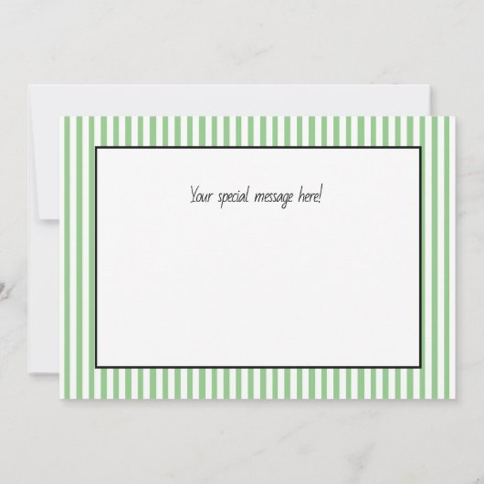 Elegant Green Ribbon Transplant Gefeliciteerd Notitiekaartje (Achterkant)