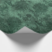 Elegant green royal damask floral cadeaupapier (Hoek)