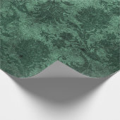 Elegant green royal damask floral cadeaupapier (Hoek)